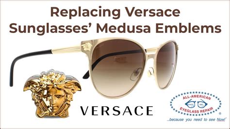 versace glasses logo replacement|designer Versace glasses.